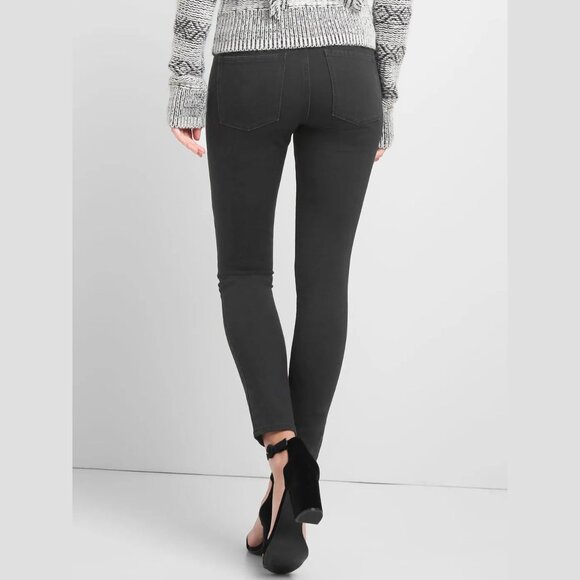 Gap Super Slimming Real Skinny Matte Black jeans 33 / 16 - Picture 5 of 12